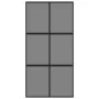 Sliding door made of tempered glass and black aluminum 102.5x205 cm by , Doors for the home - Ref: Foro24-155215, Price: 256,...