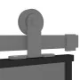 Puerta corredera vidrio templado y aluminio negra 102,5x205 cm de , Puertas para el hogar - Ref: Foro24-155215, Precio: 256,5...