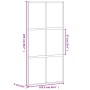 Puerta corredera vidrio templado y aluminio negra 102,5x205 cm de , Puertas para el hogar - Ref: Foro24-155215, Precio: 262,9...
