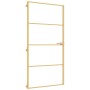 Puerta interior dorada vidrio templado aluminio 102,5x201,5 cm de , Puertas para el hogar - Ref: Foro24-155139, Precio: 181,7...
