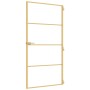 Puerta interior dorada vidrio templado aluminio 102,5x201,5 cm de , Puertas para el hogar - Ref: Foro24-155139, Precio: 181,7...