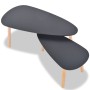 Set de mesas de centro 2 unidades madera maciza de pino negro de vidaXL, Mesas de centro - Ref: Foro24-244732, Precio: 85,41 ...