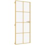 Puerta de interior dorada vidrio templado y aluminio 83x201,5cm de , Puertas para el hogar - Ref: Foro24-155145, Precio: 204,...