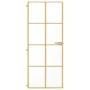 Goldene Innentür aus gehärtetem Glas und Aluminium 83x201,5cm von , Türen für zu Hause - Ref: Foro24-155145, Preis: 201,49 €,...
