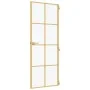 Goldene Innentür aus gehärtetem Glas und Aluminium 83x201,5cm von , Türen für zu Hause - Ref: Foro24-155145, Preis: 201,49 €,...