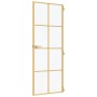 Puerta de interior dorada vidrio templado y aluminio 83x201,5cm de , Puertas para el hogar - Ref: Foro24-155145, Precio: 204,...