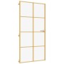 Puerta interior dorada vidrio templado aluminio 102,5x201,5 cm de , Puertas para el hogar - Ref: Foro24-155147, Precio: 184,2...