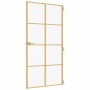 Puerta interior dorada vidrio templado aluminio 102,5x201,5 cm de , Puertas para el hogar - Ref: Foro24-155147, Precio: 184,2...