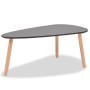 Set de mesas de centro 2 unidades madera maciza de pino negro de vidaXL, Mesas de centro - Ref: Foro24-244732, Precio: 85,41 ...
