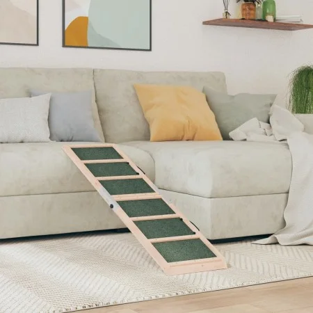 Rampa para perros madera maciza de abeto verde 120x30 cm de , Escalones y rampas para mascotas - Ref: Foro24-172419, Precio: ...