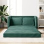 Sofá cama de suelo 2 en 1 terciopelo verde oscuro 122x204x55 cm de , Sofás - Ref: Foro24-353961, Precio: 258,40 €, Descuento: %