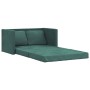 Sofá cama de suelo 2 en 1 terciopelo verde oscuro 122x204x55 cm de , Sofás - Ref: Foro24-353961, Precio: 258,40 €, Descuento: %