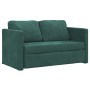 Sofá cama de suelo 2 en 1 terciopelo verde oscuro 122x204x55 cm de , Sofás - Ref: Foro24-353961, Precio: 258,40 €, Descuento: %