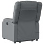 Sillón reclinable de masaje de pie cuero artificial gris en Sillones | Comprar online en Foru.es