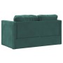 Sofá cama de suelo 2 en 1 terciopelo verde oscuro 122x204x55 cm de , Sofás - Ref: Foro24-353961, Precio: 258,40 €, Descuento: %
