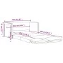 2 in 1 Boden Schlafsofa dunkelgrüner Samt 122x204x55 cm von , Sofas - Ref: Foro24-353961, Preis: 256,45 €, Rabatt: %