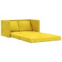 Sofá cama suelo 2 en 1 terciopelo amarillo oscuro 122x204x55 cm de , Sofás - Ref: Foro24-353963, Precio: 262,92 €, Descuento: %