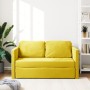 Sofá cama suelo 2 en 1 terciopelo amarillo oscuro 122x204x55 cm de , Sofás - Ref: Foro24-353963, Precio: 262,92 €, Descuento: %