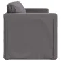 Sofá cama de suelo 2 en 1 cuero sintético gris 112x174x55 cm de , Sofás - Ref: Foro24-353975, Precio: 208,07 €, Descuento: %