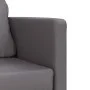 Sofá cama de suelo 2 en 1 cuero sintético gris 112x174x55 cm de , Sofás - Ref: Foro24-353975, Precio: 208,07 €, Descuento: %