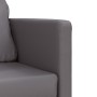 Sofá cama de suelo 2 en 1 cuero sintético gris 112x174x55 cm de , Sofás - Ref: Foro24-353975, Precio: 184,39 €, Descuento: %