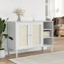Aparador SENJA aspecto de ratán madera pino blanco 112x40x80 cm de , Aparadores - Ref: Foro24-358029, Precio: 122,96 €, Descu...