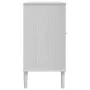 Aparador SENJA aspecto de ratán madera pino blanco 112x40x80 cm de , Aparadores - Ref: Foro24-358029, Precio: 122,96 €, Descu...