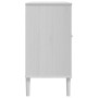 Aparador SENJA aspecto de ratán madera pino blanco 112x40x80 cm de , Aparadores - Ref: Foro24-358029, Precio: 124,46 €, Descu...