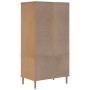 Armario SENJA aspecto de ratán madera pino marrón 90x55x175 cm de , Armarios roperos - Ref: Foro24-358034, Precio: 349,81 €, ...