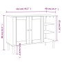 Aparador SENJA aspecto de ratán madera pino blanco 112x40x80 cm de , Aparadores - Ref: Foro24-358029, Precio: 124,46 €, Descu...