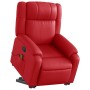 Sillón reclinable de masaje de pie cuero artificial rojo en Sillones | Comprar online en Foru.es