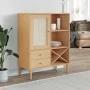 Aparador alto SENJA aspecto de ratán madera marrón 90x40x112 cm de , Aparadores - Ref: Foro24-358052, Precio: 125,15 €, Descu...