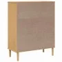 Aparador alto SENJA aspecto de ratán madera marrón 90x40x112 cm de , Aparadores - Ref: Foro24-358052, Precio: 125,15 €, Descu...