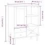 Aparador alto SENJA aspecto de ratán madera marrón 90x40x112 cm de , Aparadores - Ref: Foro24-358052, Precio: 125,15 €, Descu...