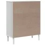 Aparador alto SENJA aspecto de ratán madera blanco 90x40x112 cm de , Aparadores - Ref: Foro24-358053, Precio: 125,07 €, Descu...
