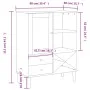 Aparador alto SENJA aspecto de ratán madera blanco 90x40x112 cm de , Aparadores - Ref: Foro24-358053, Precio: 125,07 €, Descu...