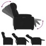 Sillón reclinable y elevable eléctrico cuero sintético negro en Sillones | Comprar online en Foru.es