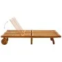 Garden sunbed for 2 people with solid acacia wood and cushions by , Loungers - Ref: Foro24-3061378, Price: 413,78 €, Discount: %