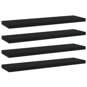 Estantes para estantería 4 uds contrachapada negro 40x10x1,5cm de , Estanterías - Ref: Foro24-805124, Precio: 15,90 €, Descue...