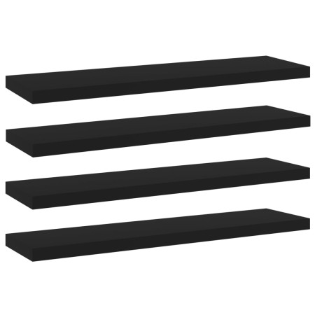 Estantes para estantería 4 uds contrachapada negro 40x10x1,5cm de , Estanterías - Ref: Foro24-805124, Precio: 16,18 €, Descue...