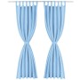 Cortinas de micro-raso con bucles 2 unidades 140x225cm turquesa de vidaXL, Cortinas y visillos - Ref: Foro24-132220, Precio: ...