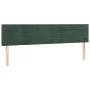 Headboards 2 units of dark green velvet 80x5x78/88 cm by , Headboards and footboards - Ref: Foro24-346169, Price: 64,52 €, Di...