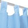 Cortinas de micro-raso con bucles 2 unidades 140x225cm turquesa de vidaXL, Cortinas y visillos - Ref: Foro24-132220, Precio: ...