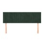 Cabeceros 2 unidades terciopelo verde oscuro 72x5x78/88 cm de , Cabeceros y pies de cama - Ref: Foro24-346253, Precio: 62,41 ...
