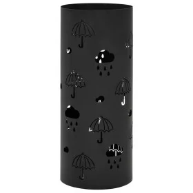 Paragüero diseño de paraguas acero negro de vidaXL, Paragüeros - Ref: Foro24-246804, Precio: 40,57 €, Descuento: %