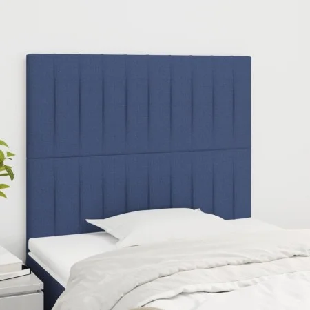 Kopfteile 2 Einheiten aus blauem Stoff 100x5x78/88 cm von , Kopf- und Fußteile - Ref: Foro24-3116566, Preis: 59,96 €, Rabatt: %