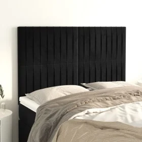 Kopfteile 4 Einheiten aus schwarzem Samt 72x5x78/88 cm von , Kopf- und Fußteile - Ref: Foro24-3116620, Preis: 92,69 €, Rabatt: %
