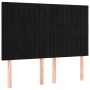 Cabeceros 4 unidades terciopelo negro 72x5x78/88 cm de , Cabeceros y pies de cama - Ref: Foro24-3116620, Precio: 106,17 €, De...
