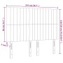 Cabeceros 4 unidades terciopelo negro 72x5x78/88 cm de , Cabeceros y pies de cama - Ref: Foro24-3116620, Precio: 106,17 €, De...