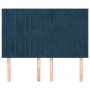 Cabeceros 4 unidades terciopelo azul oscuro 72x5x78/88 cm de , Cabeceros y pies de cama - Ref: Foro24-3116622, Precio: 117,35...